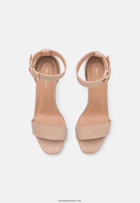 Anna Field Women High Heeled Sandals Rose Gold H42J4Z1566