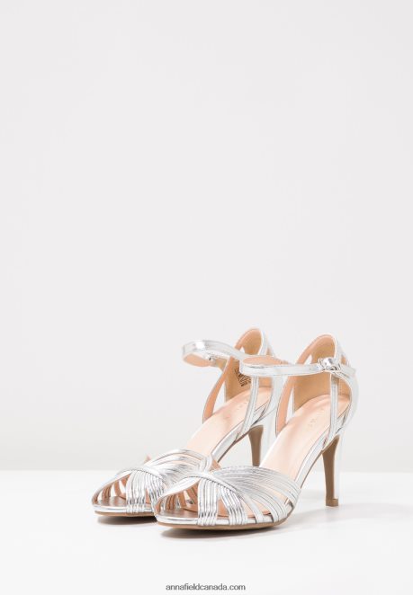 Anna Field Women High Heeled Sandals Silver H42J4Z1241
