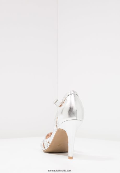Anna Field Women High Heeled Sandals Silver H42J4Z1241