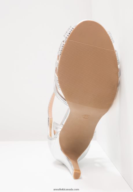 Anna Field Women High Heeled Sandals Silver H42J4Z1241