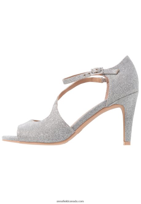Anna Field Women High Heeled Sandals Silver H42J4Z1255
