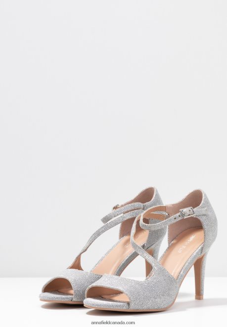 Anna Field Women High Heeled Sandals Silver H42J4Z1255