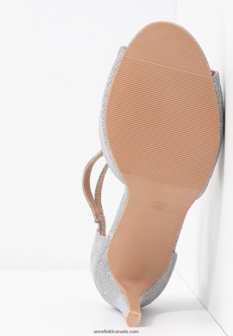Anna Field Women High Heeled Sandals Silver H42J4Z1255