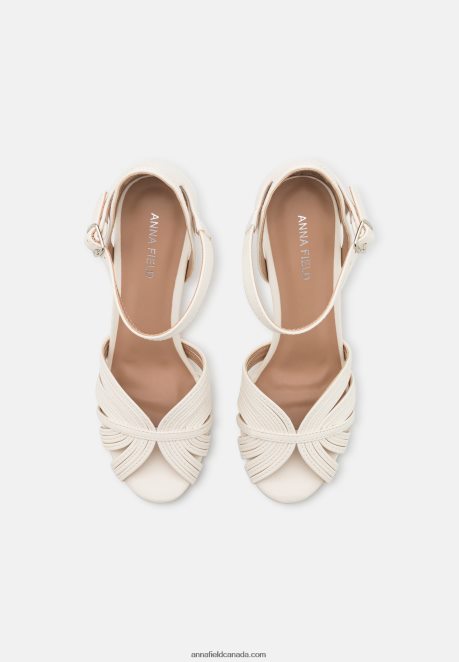 Anna Field Women High Heeled Sandals White H42J4Z1245