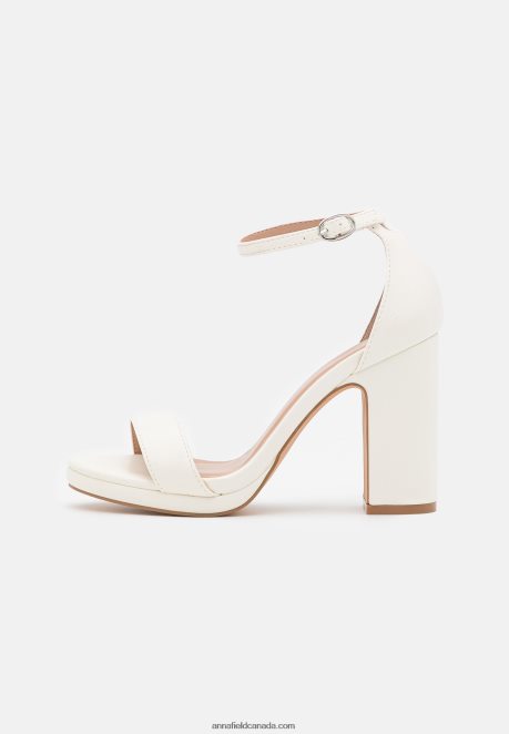 Anna Field Women High Heeled Sandals White H42J4Z1288