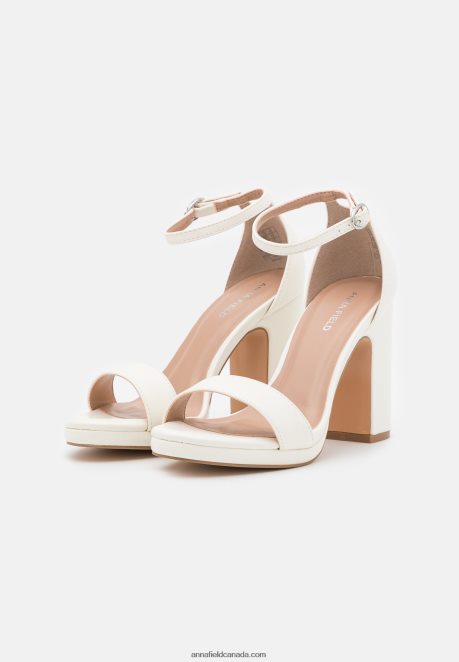 Anna Field Women High Heeled Sandals White H42J4Z1288