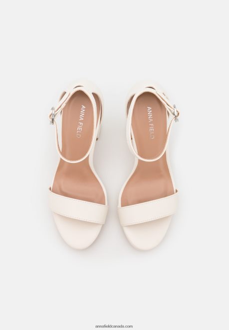 Anna Field Women High Heeled Sandals White H42J4Z1288