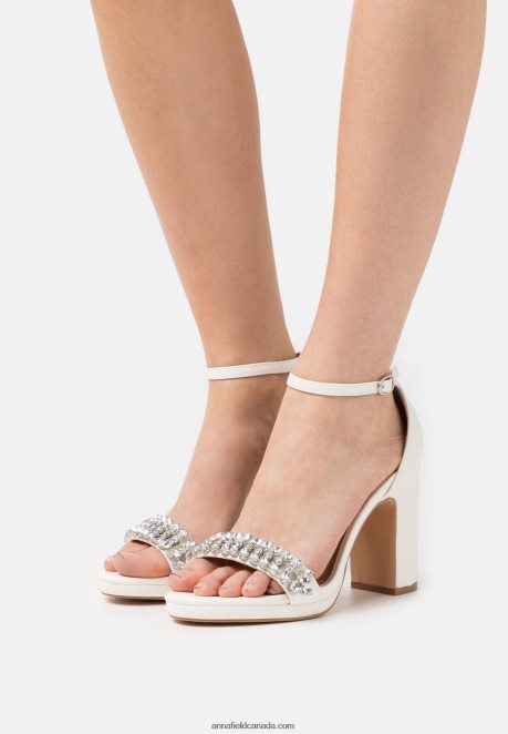 Anna Field Women High Heeled Sandals White H42J4Z1341