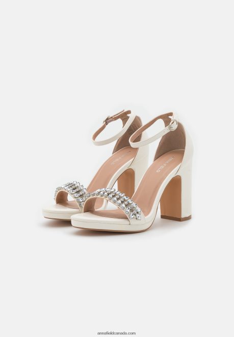 Anna Field Women High Heeled Sandals White H42J4Z1341