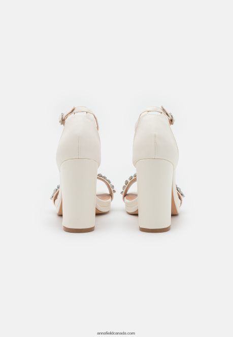 Anna Field Women High Heeled Sandals White H42J4Z1341