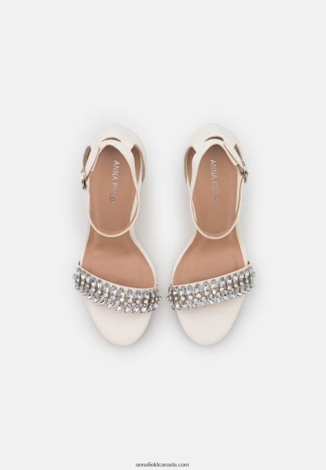 Anna Field Women High Heeled Sandals White H42J4Z1341