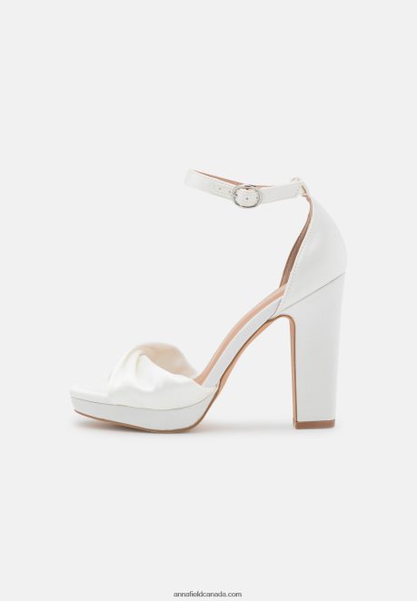 Anna Field Women High Heeled Sandals White H42J4Z1554