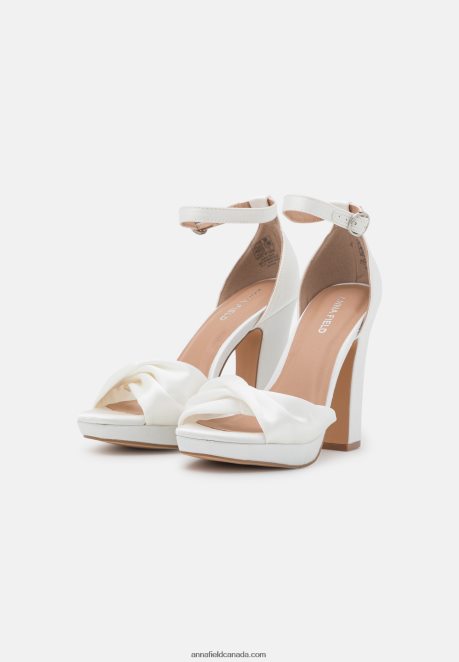 Anna Field Women High Heeled Sandals White H42J4Z1554