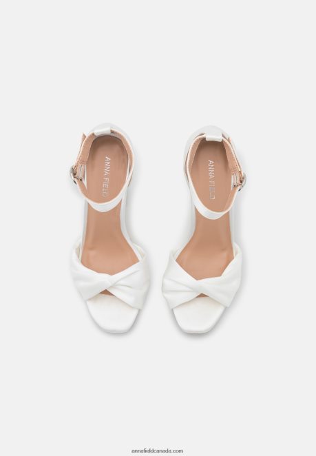 Anna Field Women High Heeled Sandals White H42J4Z1554