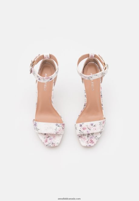 Anna Field Women High Heeled Sandals White/Lilac H42J4Z1573