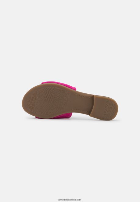 Anna Field Women Leather Mules Pink H42J4Z1867