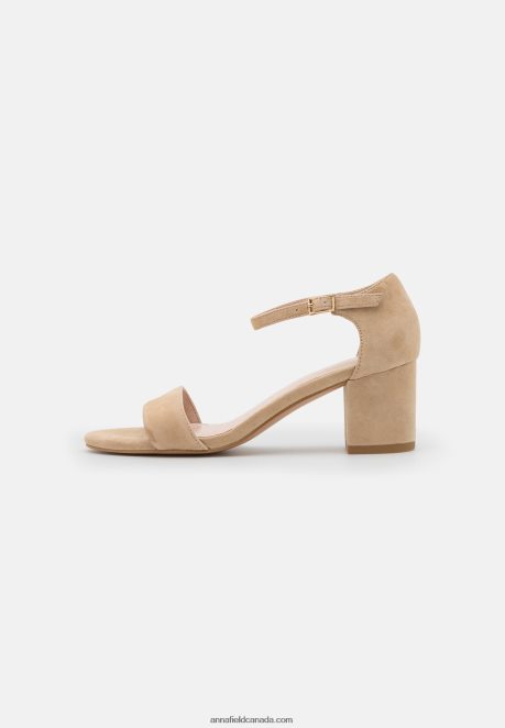 Anna Field Women Leather Sandals Beige H42J4Z1355