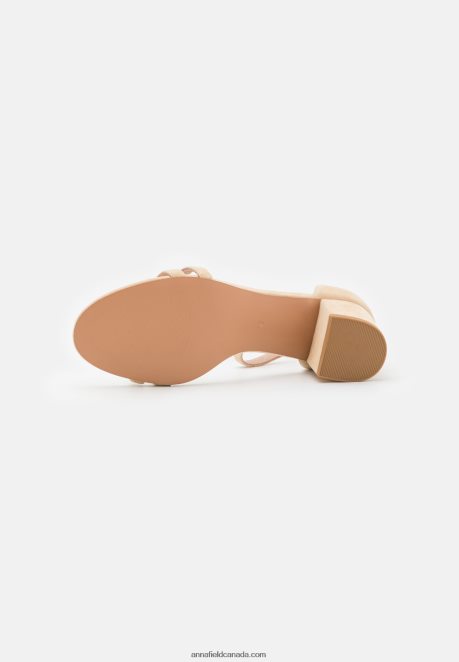 Anna Field Women Leather Sandals Beige H42J4Z1366