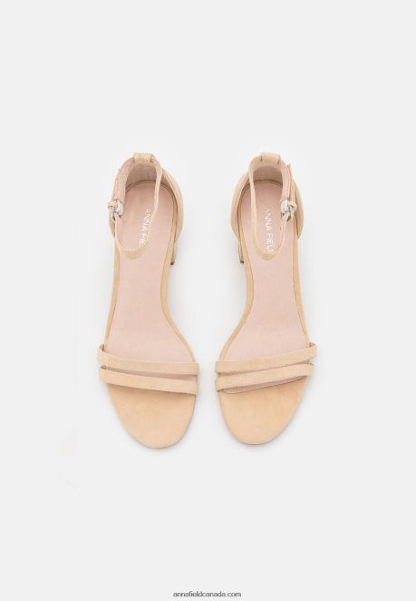 Anna Field Women Leather Sandals Beige H42J4Z1366