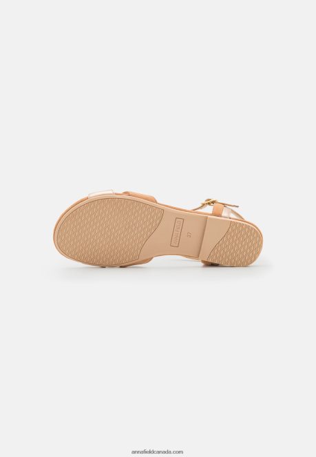 Anna Field Women Leather Sandals Beige H42J4Z1385