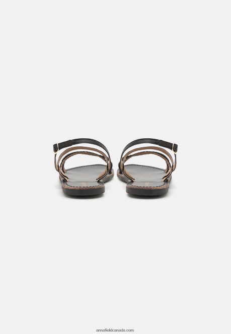 Anna Field Women Leather Sandals Black H42J4Z1379
