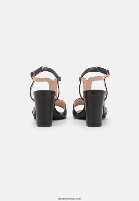 Anna Field Women Leather Sandals Black H42J4Z1417