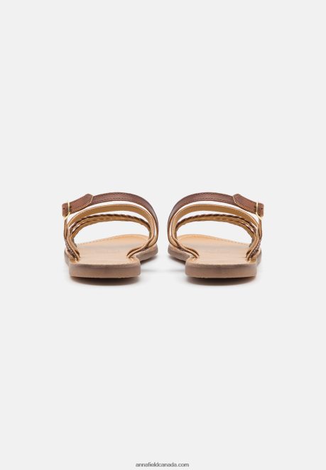 Anna Field Women Leather Sandals Brown H42J4Z1401