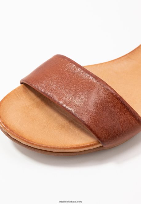 Anna Field Women Leather Sandals Cognac H42J4Z1278