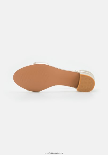 Anna Field Women Leather Sandals Gold H42J4Z1301