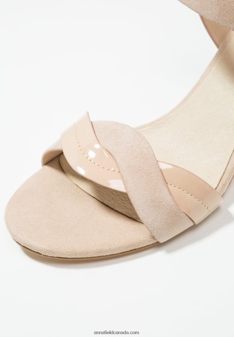 Anna Field Women Leather Sandals Light Pink H42J4Z1276