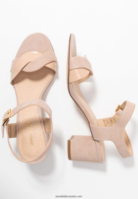 Anna Field Women Leather Sandals Light Pink H42J4Z1276