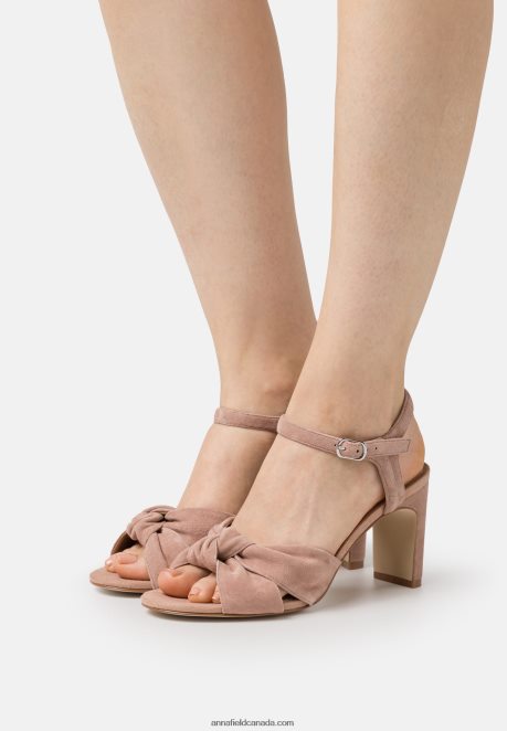 Anna Field Women Leather Sandals Light Pink H42J4Z1321