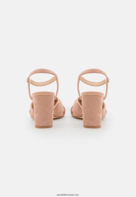 Anna Field Women Leather Sandals Light Pink H42J4Z1321