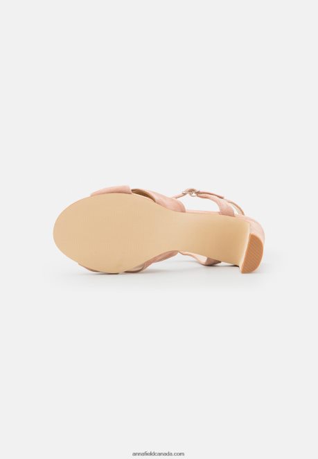 Anna Field Women Leather Sandals Light Pink H42J4Z1321