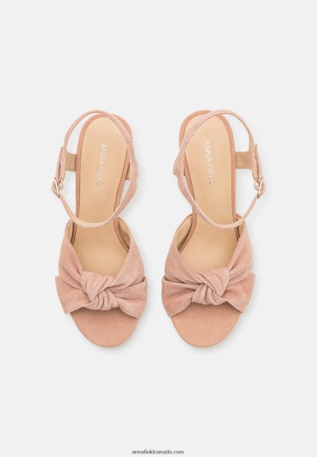 Anna Field Women Leather Sandals Light Pink H42J4Z1321