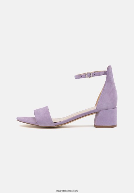 Anna Field Women Leather Sandals Lilac H42J4Z1421