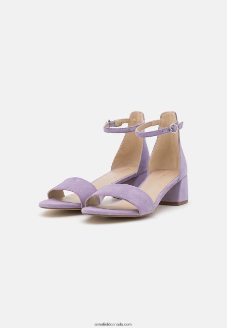 Anna Field Women Leather Sandals Lilac H42J4Z1421