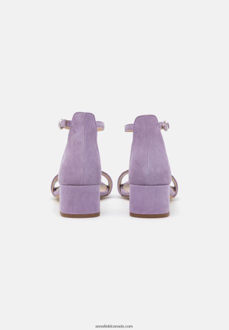 Anna Field Women Leather Sandals Lilac H42J4Z1421