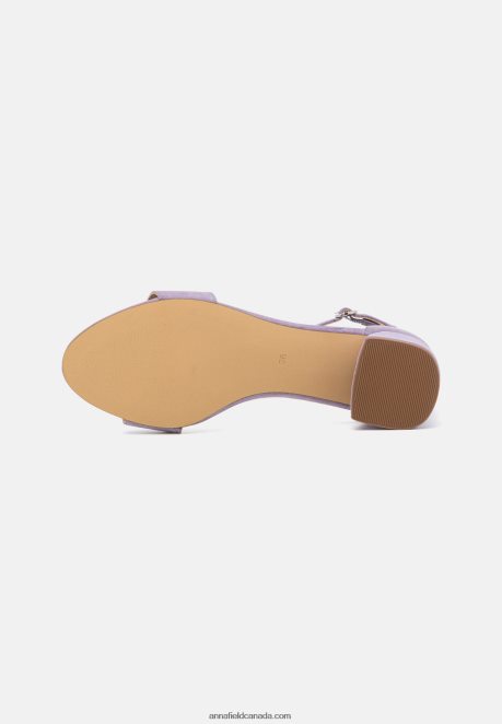 Anna Field Women Leather Sandals Lilac H42J4Z1421
