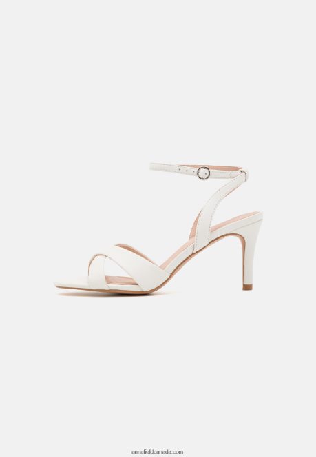 Anna Field Women Leather Sandals Off-White H42J4Z1323