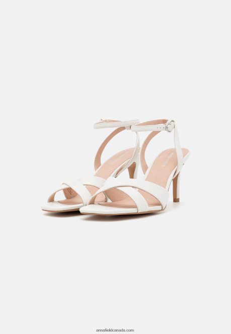 Anna Field Women Leather Sandals Off-White H42J4Z1323