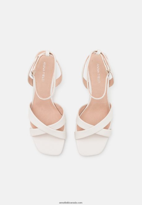 Anna Field Women Leather Sandals Off-White H42J4Z1323