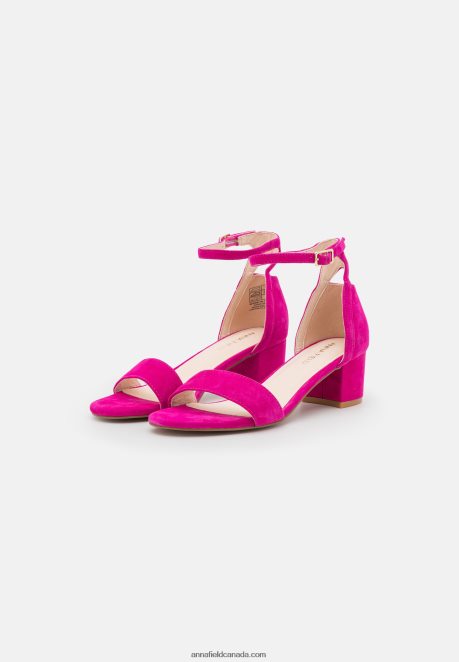 Anna Field Women Leather Sandals Pink H42J4Z1283