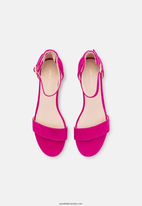 Anna Field Women Leather Sandals Pink H42J4Z1283