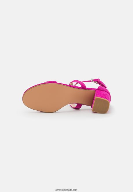 Anna Field Women Leather Sandals Pink H42J4Z1416
