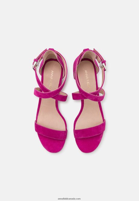 Anna Field Women Leather Sandals Pink H42J4Z1416