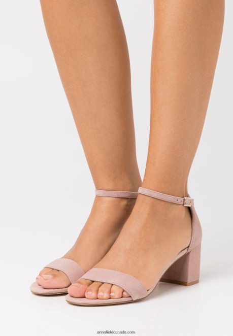 Anna Field Women Leather Sandals Rose H42J4Z1326