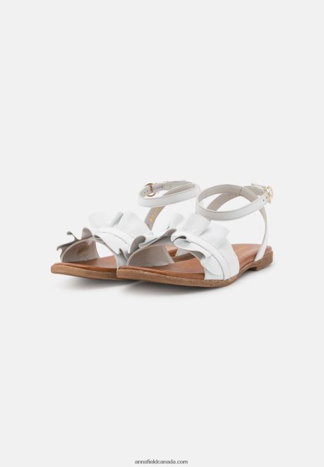 Anna Field Women Leather Sandals White H42J4Z1262