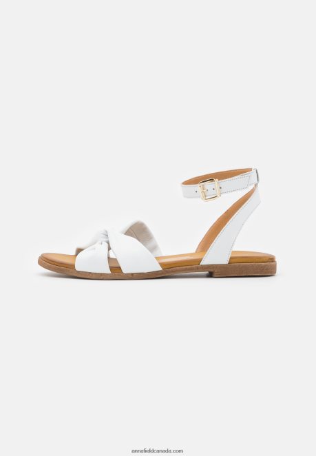 Anna Field Women Leather Sandals White H42J4Z1293