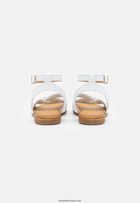 Anna Field Women Leather Sandals White H42J4Z1293